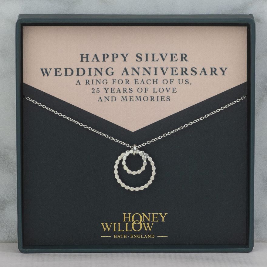 Regali 25 anni di matrimonio collana d'argento