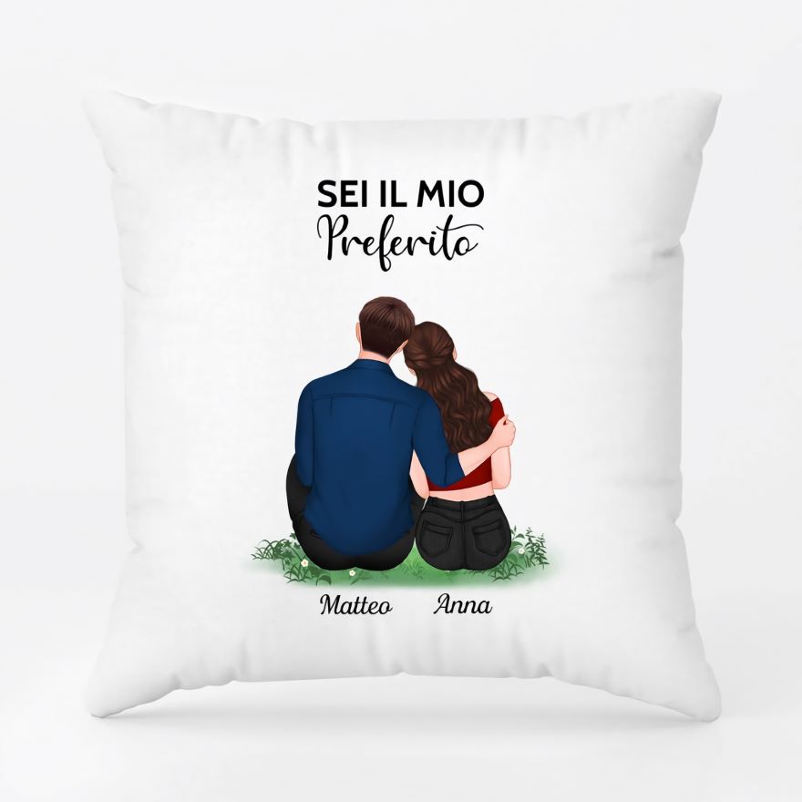 Regalo anniversario per lei cuscino personalizzato