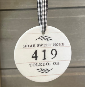 419 Farmhouse Ornament - Storm and Sky Shoppe