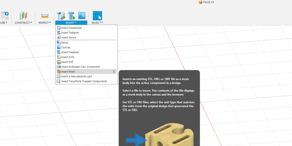 Importing an STL with Autodesk Fusion