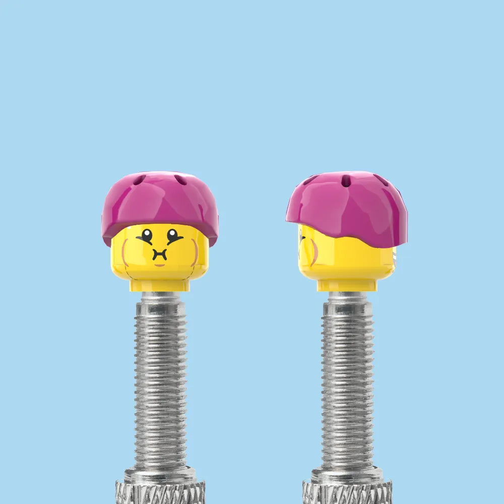 BrickCaps (Brick Caps)  Custom Dust Cap(s) | Valve caps, dust covers made from genuine LEGO®, For Cycles, Bikes or Cars etc. FREE UK delivery over £19