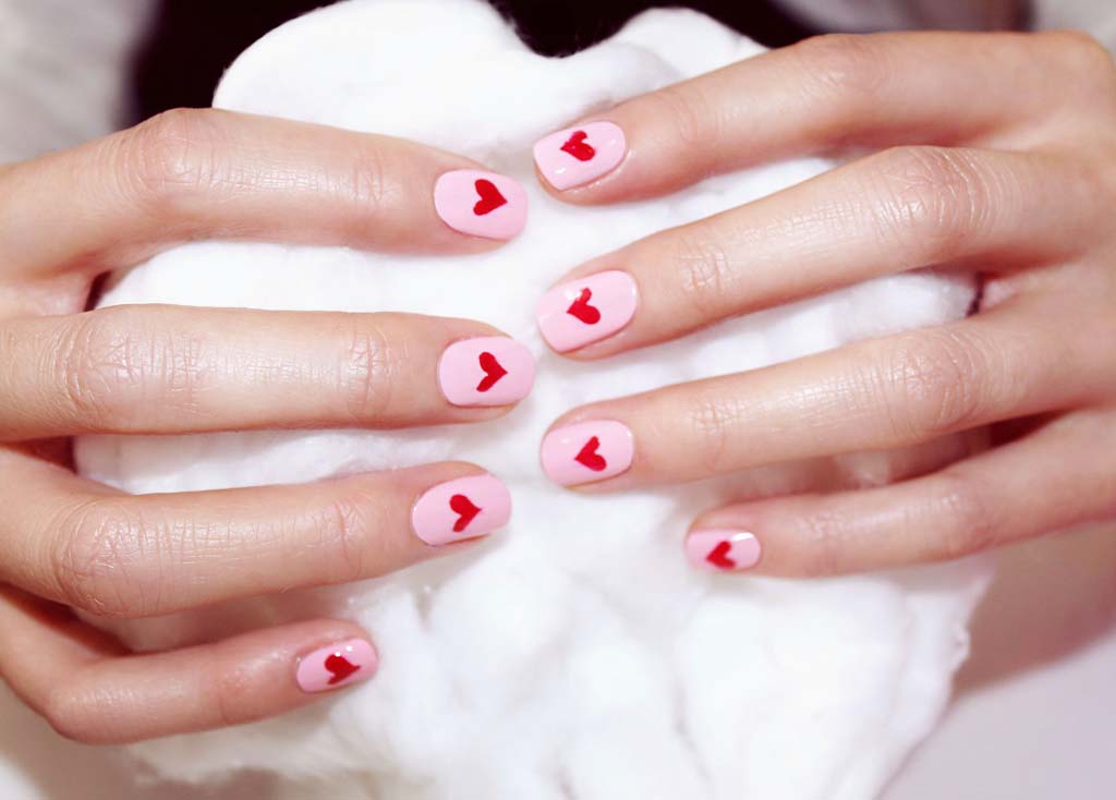 Buy Valentine's Day Nail Art Stickers Red Love Heart Nail Supplies 3D  Self-Adhesive Nail Foil Decals Heart Kiss Angel Baby Romantic Designs  Beauty DIY Acrylic Nail Decorations for Woman Girls 6Pcs (Graffiti)