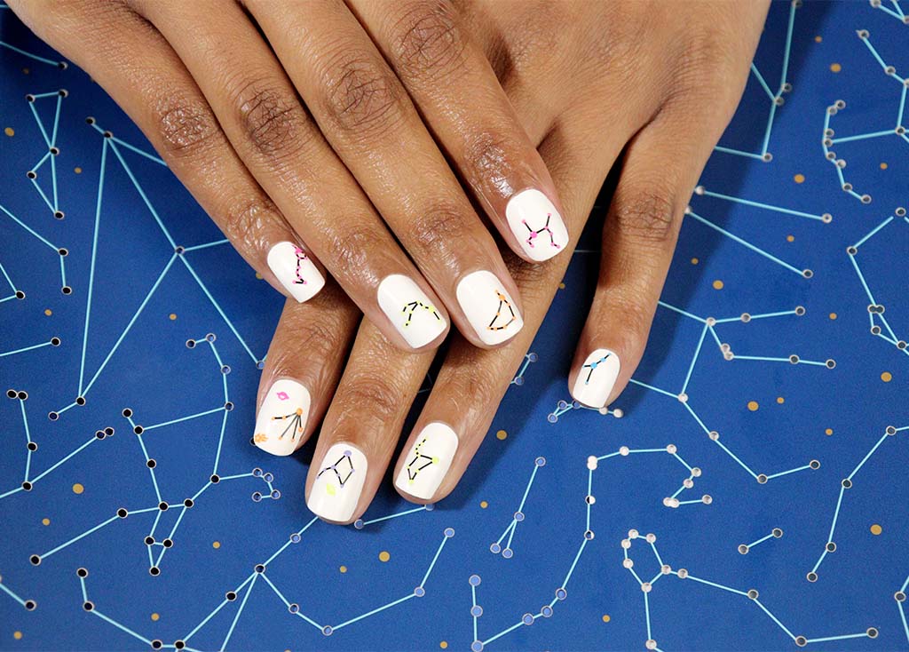 constellation nail art applique