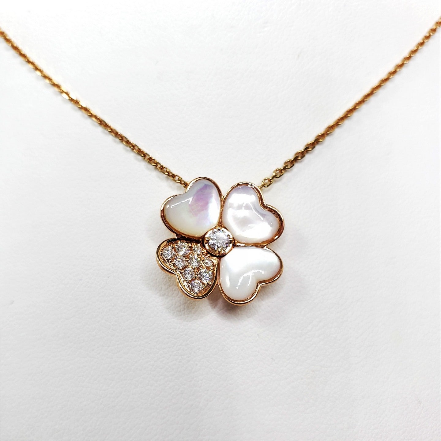 Mop Four Leaf Clover Bracelet - Gold or Silver Gold