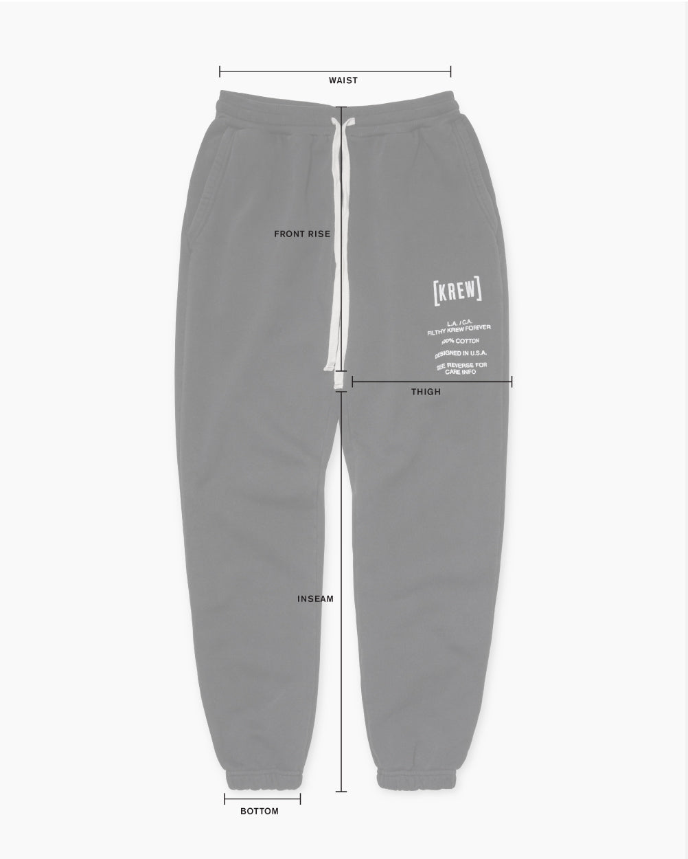 180MM SWEATS SIZE GUIDE