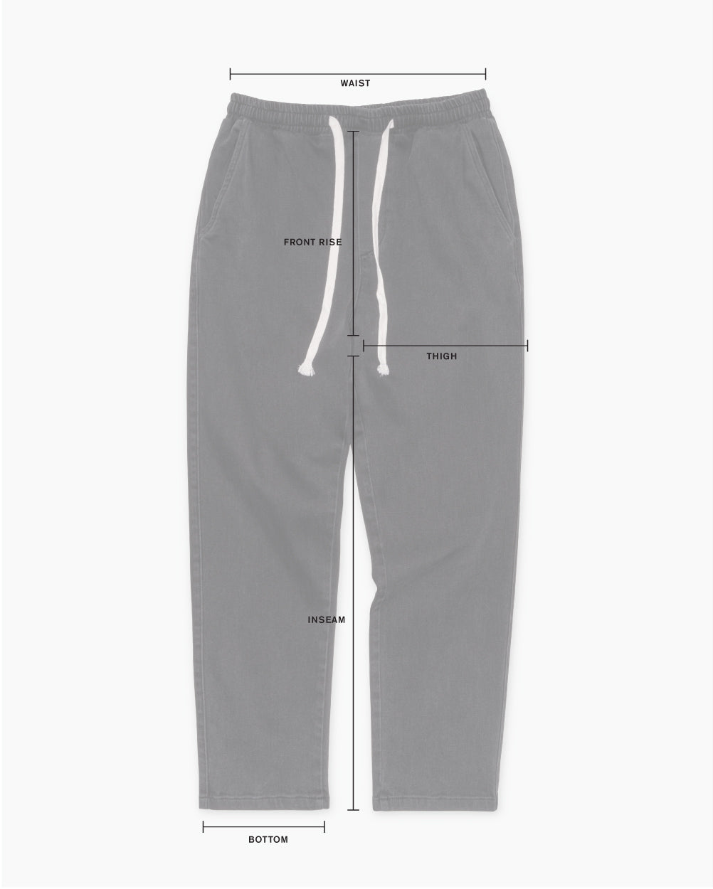K-SLIM TROUSERS SIZE GUIDE