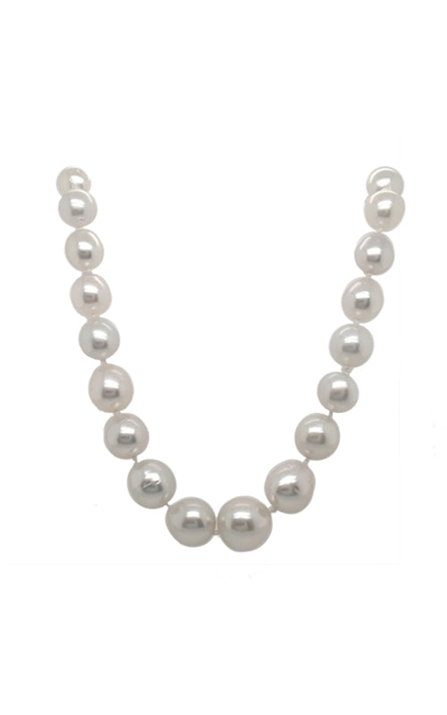 14K WHITE GOLD SOUTH SEA PEARLS NECKLACE - 18 INCHES  G12072