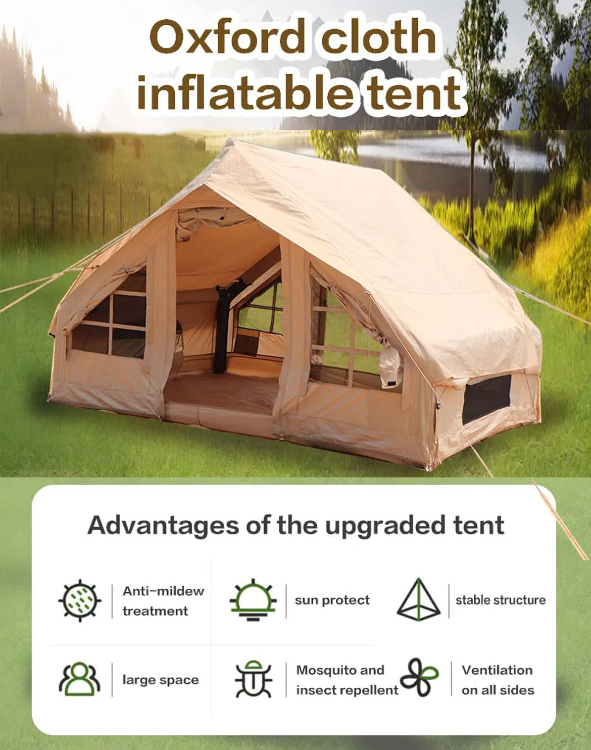 inflatable camping tent