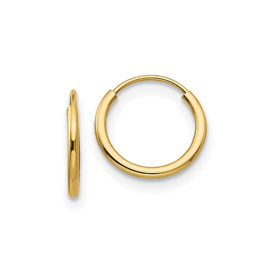 Kravit Jewelers 14k Yellow Gold Endless Hoop Earrings