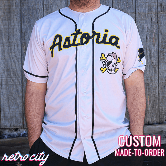 Sloth Pirates Baseball Jersey (White) – Retro City Threads