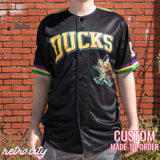 Bad News Bears Custom Baseball Jersey (Black) Youth XL