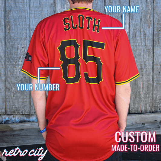 Astoria Sloth Pirates Baseball Jersey – Retro City Threads