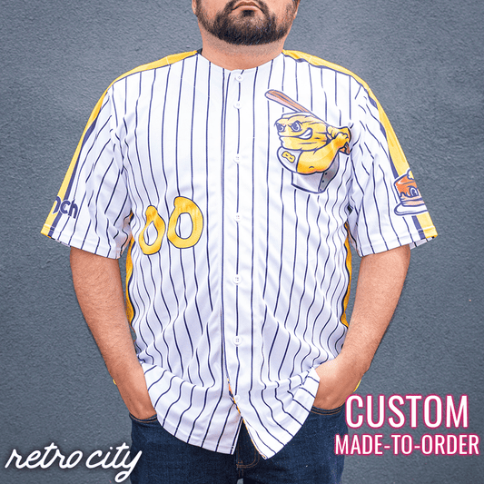 San Diego Brunch Retro League Custom Baseball Jersey (Home) Adult XL