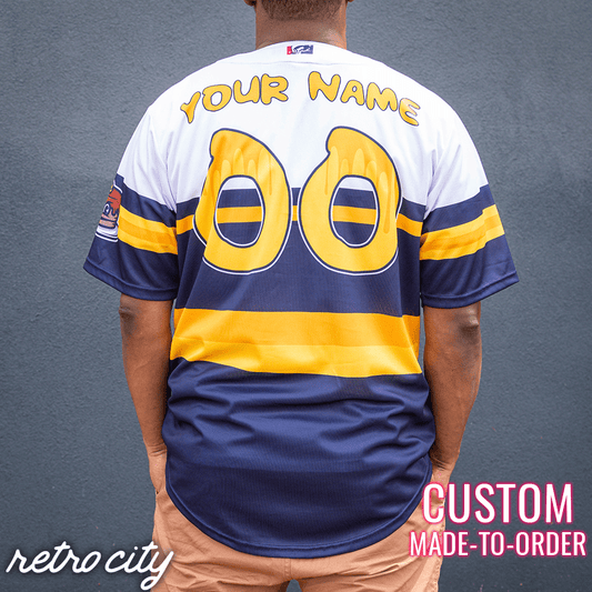 retro-city-threads *IN-STOCK* Golden Sombreros Retro League Custom Baseball Jersey (Away) Adult S