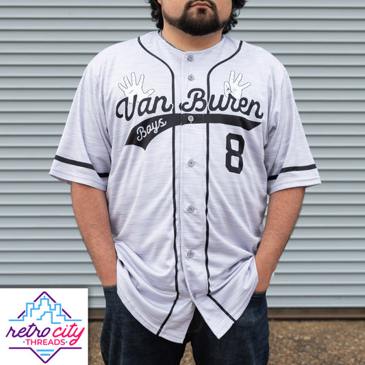 retro-city-threads Seinfeld Improv 'Kruger Industrial Smoothing' George Costanza Baseball Jersey Youth XS