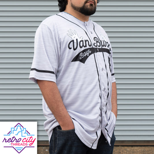 retro-city-threads Seinfeld Improv 'Kruger Industrial Smoothing' George Costanza Baseball Jersey Youth XS