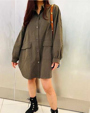 Oversized shirt Dress