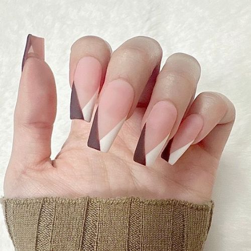 Matte Finish French Tip