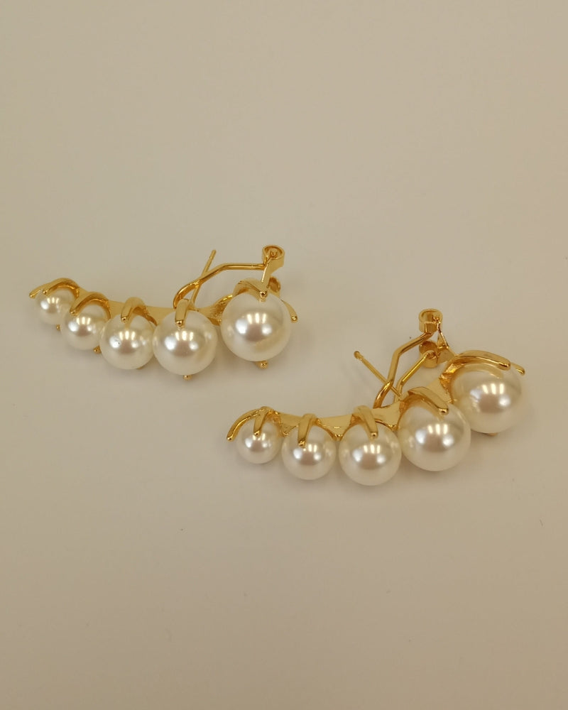 Pearl Cluster Earrings