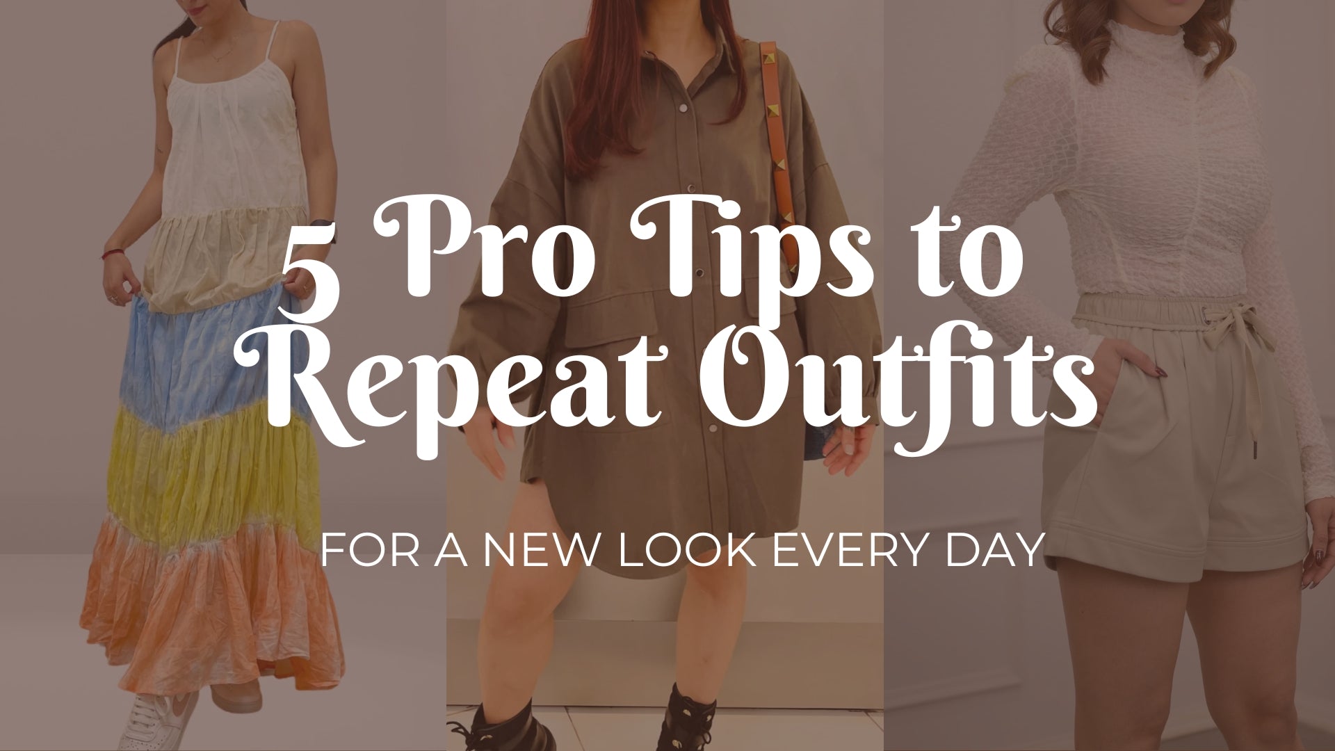 Tips to repeat outfits