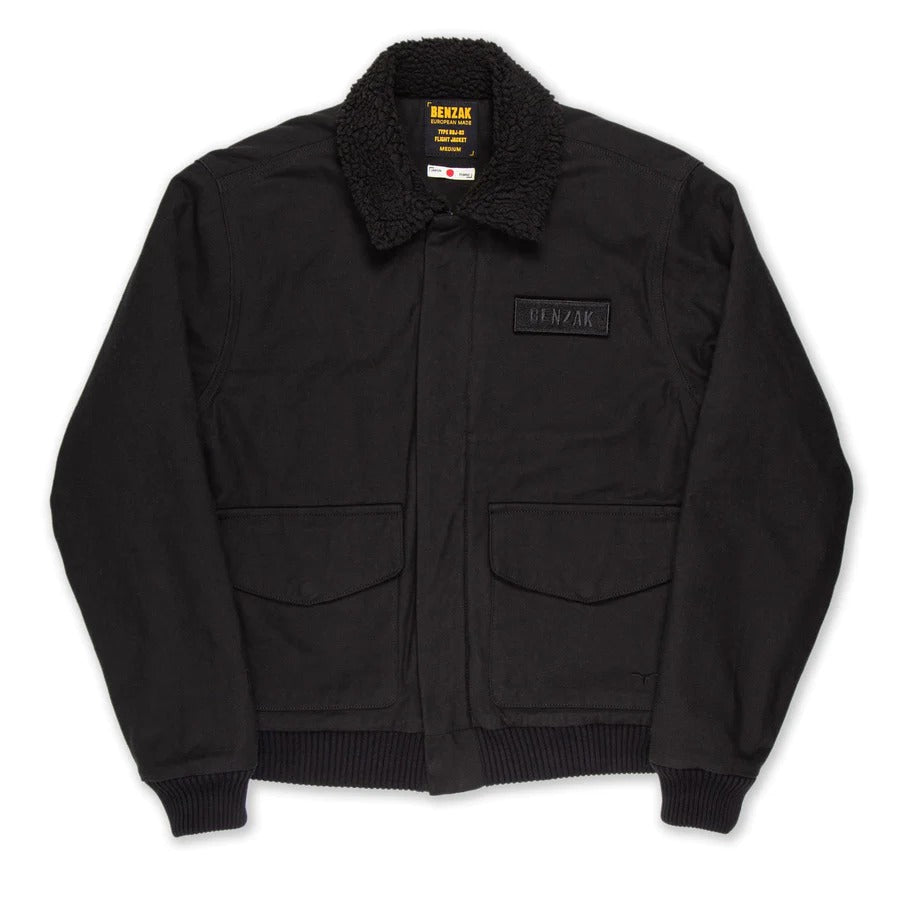 Benzak Denim Developers】BBJ-03 FLIGHT JACKET black m-65 reverse