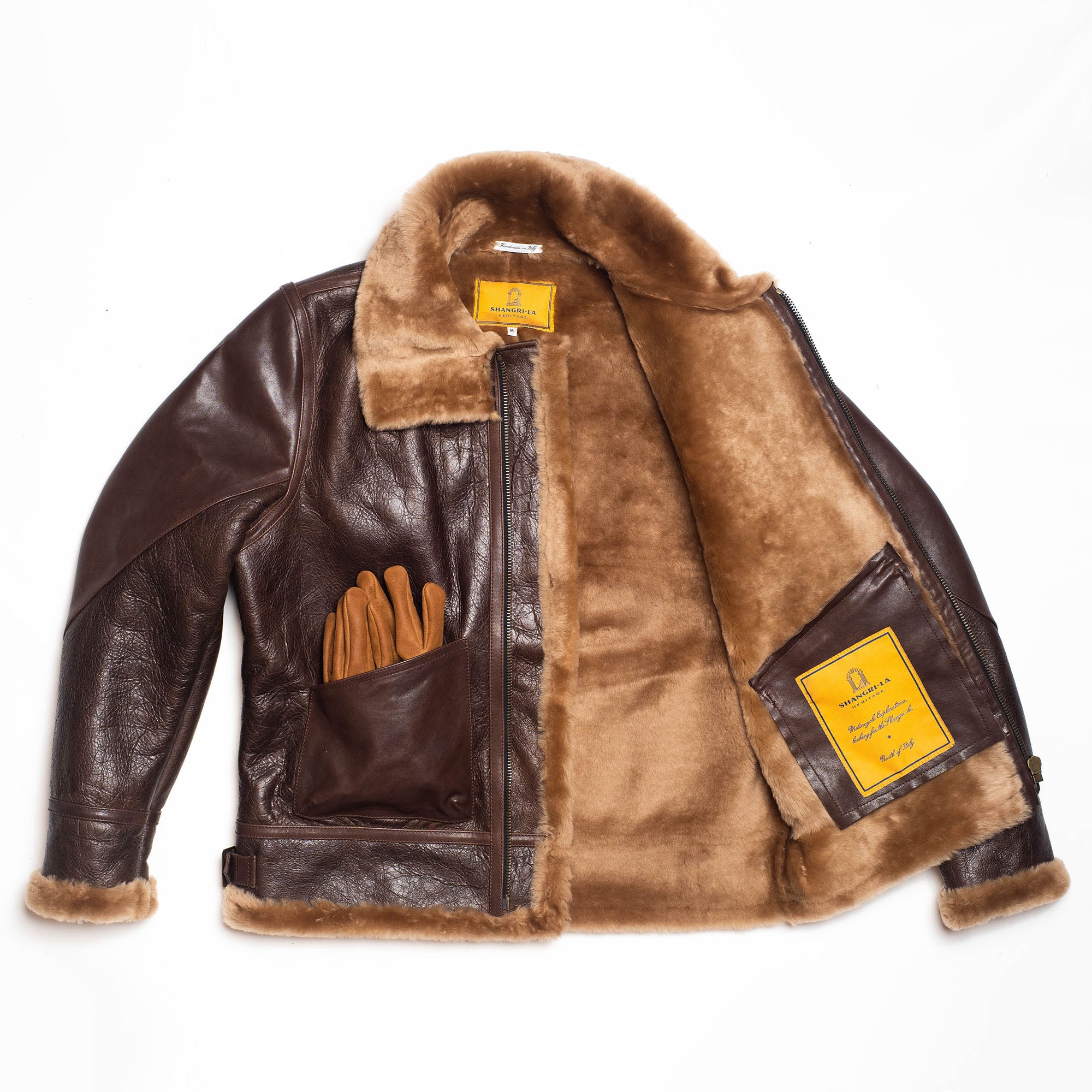 Shangri-La Heritage】“Aviatore” B-3 Seal Brown Shearling Jacket