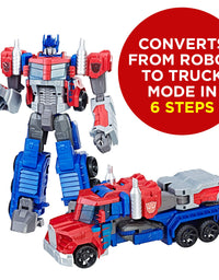 Transformers Toys Heroic Optimus Prime Action Figure - Timeless Large-Scale Figure, Changes into Toy Truck - Toys for Kids 6 and Up, 11-inch(Amazon Exclusive)
