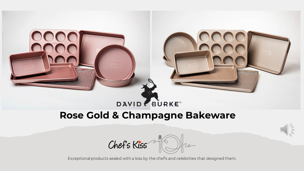 David Burke Rose Gold 8 Piece Bakeware Set – Chef's Kiss At Home