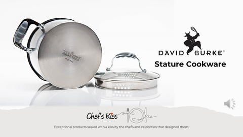 David Burke Gourmet Pro Stature EZ Strain Cookware (2.5 qt sauce pan)