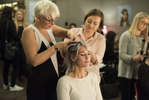 Jo Hansford hair stylist at Betty Magazine Beauty School Drop-Out evening