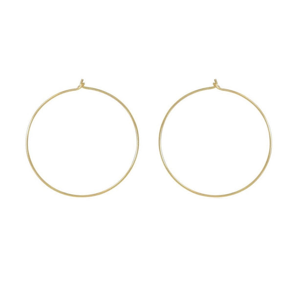 Floating Heart Hoops – Becket and Quill