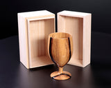 ろくろ木工 伝統工芸士 西川嵩 製作黒柿製 ワイングラス NSWG-KG-903-01