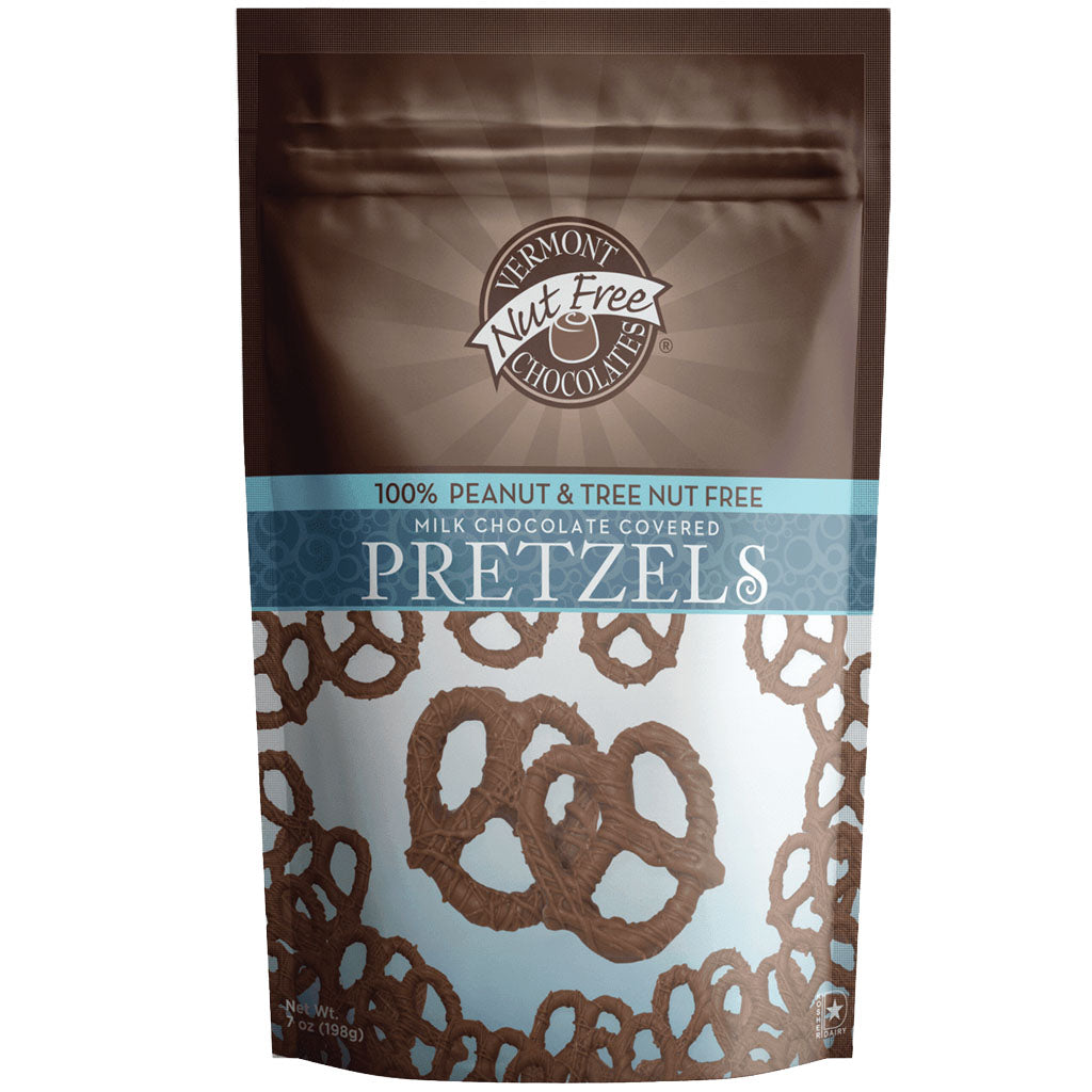 Chocolate Covered Mini-Twist Pretzels (7oz) - Vermont Nut Free Chocolates product image