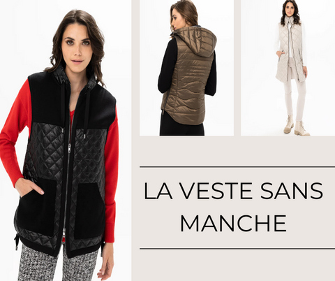 Veste sans manche femme tendance automne