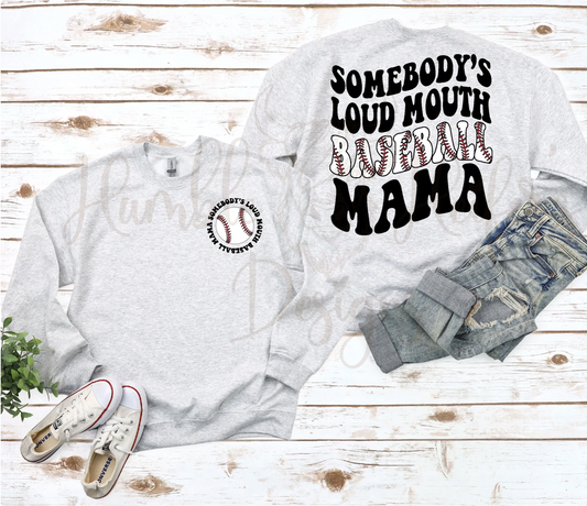 Mother's Day - Baseball Mama shirt, Somebody's Loud Mouth baseball Mama  shirt, Baseball Mom Shirt, Baseball shirt