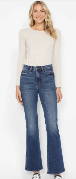 88786-SHORT INSEAM High Waisted Bootcut Judy Blues - Look What KD Did!