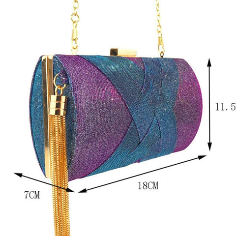 Bolsa de Festa Clutch Gabriela - Dimensões