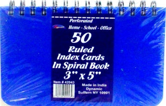 Spiral Index Cards with Poly Covers, 3