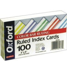 4X6 Wirebound Wh. Ruled Index Cards – hold end dist