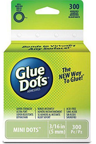 Ad-Tech Permanent Glue Dots 3/Pkg - Clear .375