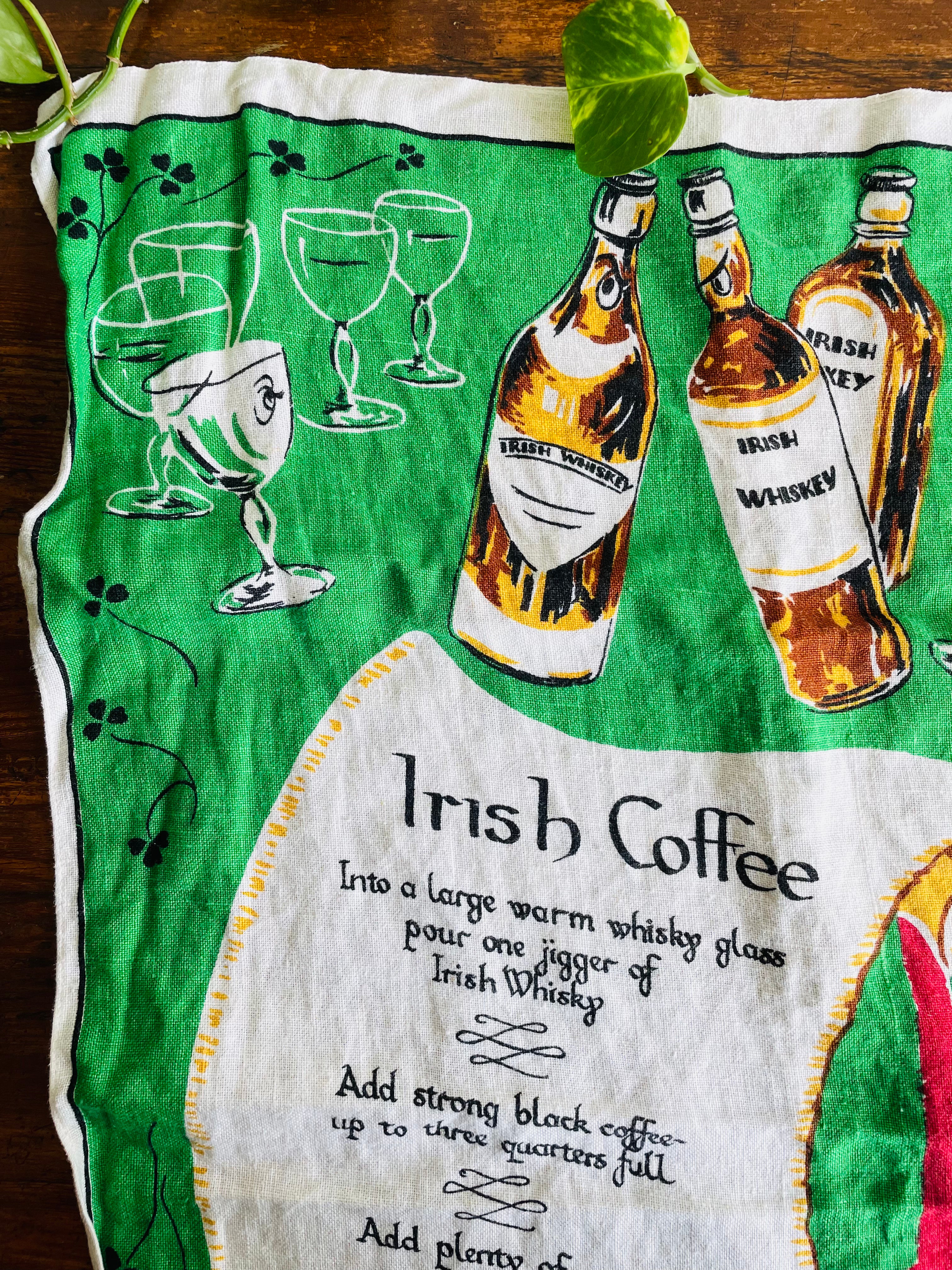 Pure Linen Tea Towel With Irish Coffee Recipe Made In Ireland   Image C339c4c1 F1a9 4699 9858 1516d05a087b.heic