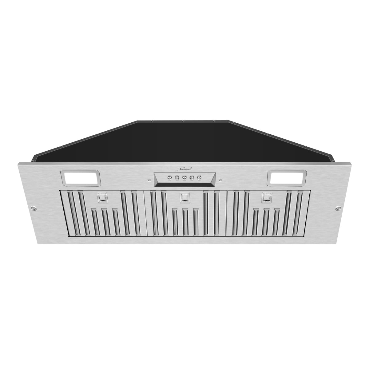 36 Inch Range Hood Insert, Ultra Quiet Stainless Steel Ducted  Insert/Built-in Kitchen Vent Hood with Powerful Suction, Dimmable LED  Lights and