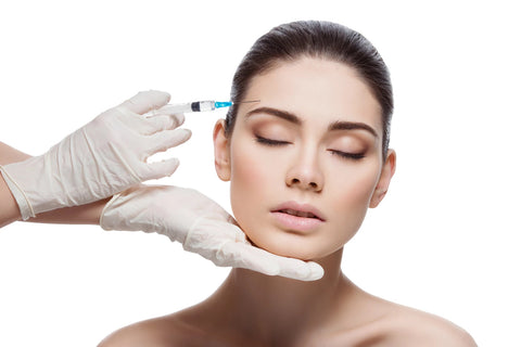 Injecting the face of a woman