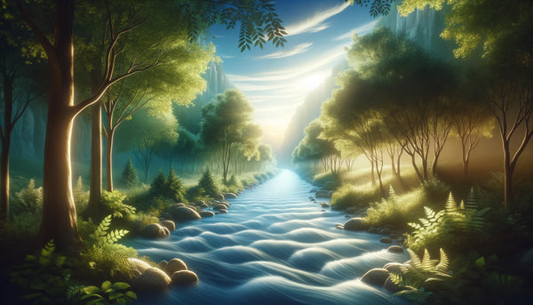 Tranquil river scene symbolizing serene recovery