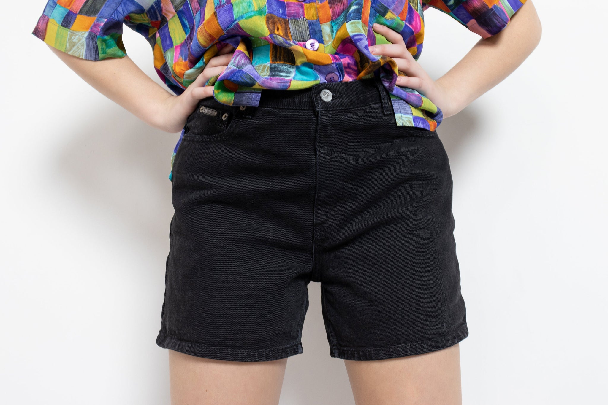 Vintage Black Denim Shorts For Women – Better Stay Together