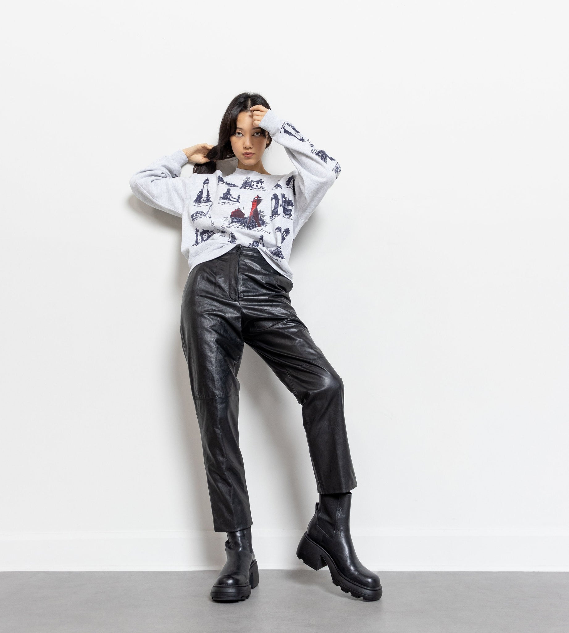 Vintage Black Leather Trousers For Women – Better Stay Together