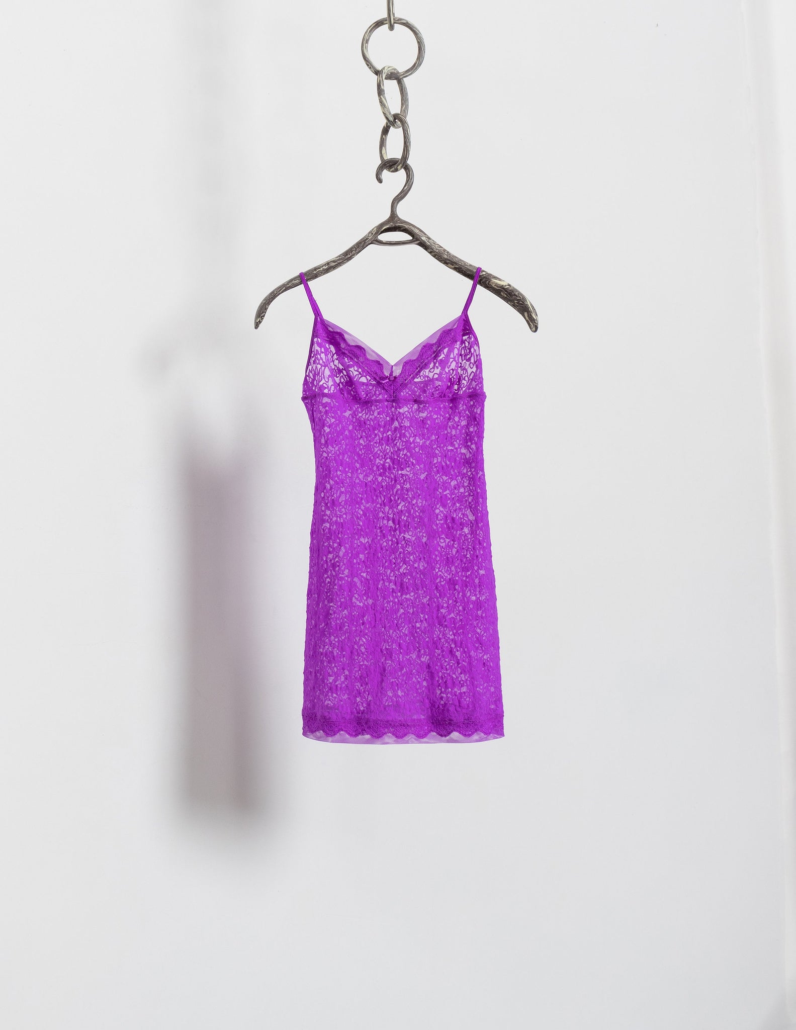 Lost Ink lace insert cami slip dress in lilac