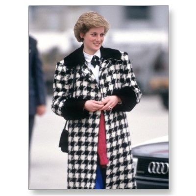 Princess Diana in Houndstooth