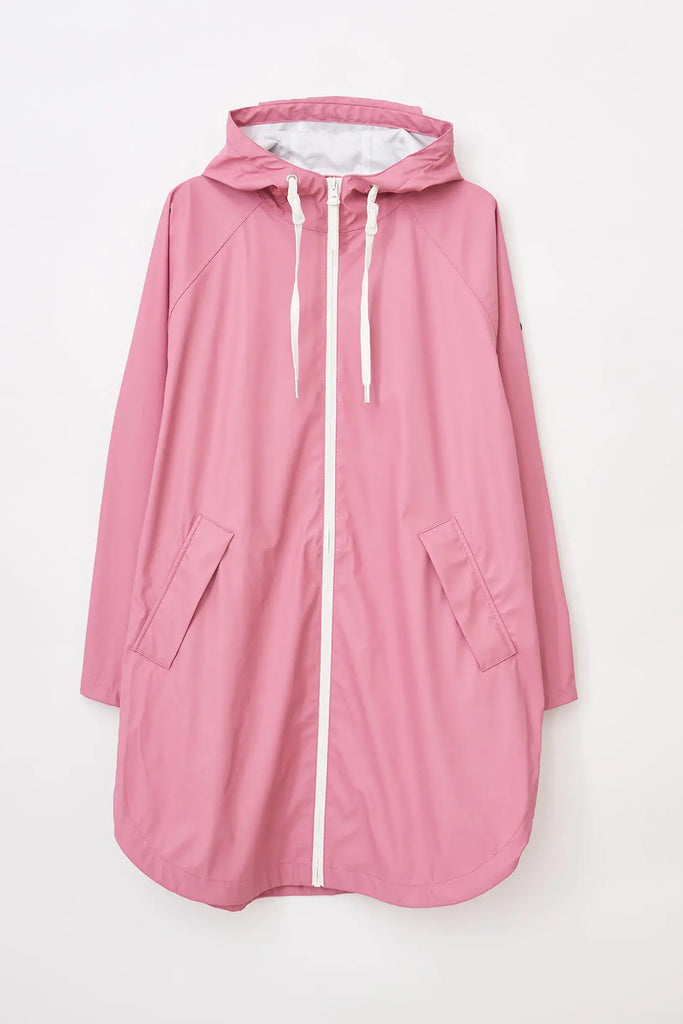 Chubasquero impermeable con capucha para mujer, tamaño: M (rosa)