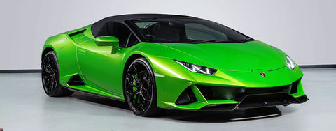 Green Lamborghini Aventador